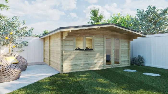 CARLISLE STUDIO LOG CABIN 5m X 5m